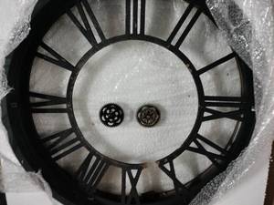 lot 7926 image: Real Moving Gear Wall Clock, (Project, Multiple Points of Damage Sold as is)