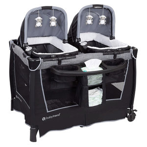 lot 7928 image: Baby Trend Retreat Twins Nursery Center - Quarry