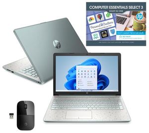 lot 1281 image: Retail - $879.00 HP 17 Laptop Intel i5 8GB 256B SSD w MS365 With Wireless Mouse