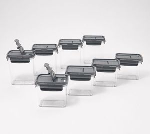 lot 1292 image: Retail - $26.50 LocknLock 8-Piece Tritan Spice Storage Set with Lids (color varies from stock photo)