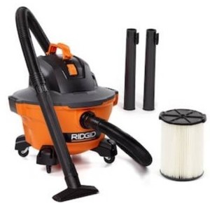 lot 1377 image: RIDGID 6 Gal. 3.5-Peak HP NXT WetDry Shop Vacuum with Filter, Hose and Accessories, OrangesPeaches