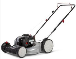 lot 2559 image: Murray 21 in. 140 cc Briggs and Stratton Walk Behind Gas Push Lawn Mower with Height Adjustment and Prime N Pull Start- Retail $319.99