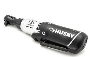 lot 2603 image: Husky 38 in. 12-Volt Battery Cordless Ratchet Driver Powered Torque Repair Tool