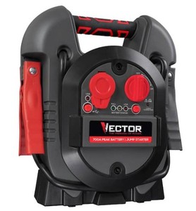 lot 2616 image: Vector 700 Peak Amp Jump Starter, One USB Charging Port, Rechargeable
