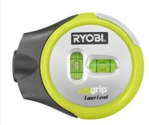 lot 2638 image: Ryobi Laser Level- Wall Mount Air Grip Compact