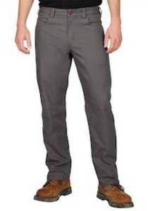 lot 2643 image: Milwaukee Tool Mens 38-inch x 32-inch Gray CottonPolyesterSpandex HD Flex Work Pants with 6 Pockets