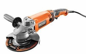 lot 2664 image: RIDGID R10202 15 Amp Corded 7 in. Twist Handle Angle Grinder
