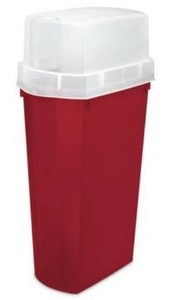 lot 6720 image: Sterilite 30 Inch Wrap Box Rocket Red, 3 Pack