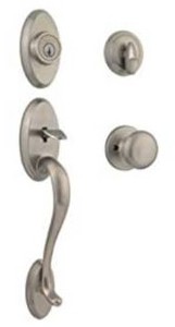 lot 6780 image: Kwikset Chelsea Sgl Cyl Handleset wJuno Knob in SN
