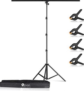 lot 1266 image: HPUSN T Shape Backdrop Stand Black