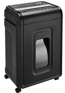 lot 1397 image: AmazonBasics 24 Sheet Cross Cut Paper, CD, Credit Card Shredder With Pullout Basket