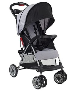 lot 5287 image: Kolcraft Free Stand 1 Hand Fold Baby Stroller