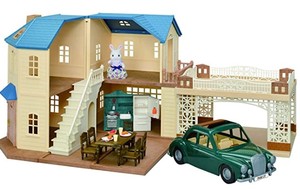 lot 6717 image: Calico Critters Toy House With Bunny Figure