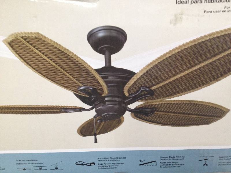 Hampton Bay 48 Inch Palm Beach Ii Ceiling Fan Quiet And Wobble