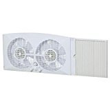 lot 6566 image: Pelonis FW23-A1 3 Speed 9 Inch Twin Window Fan (White)