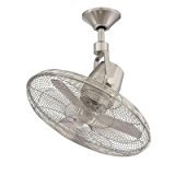 lot 6573 image: Home Decorators Collection Bentley III 22 in. Oscillating Brushed Nickel Ceiling Fan