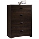 lot 6110 image: Sauder Beginnings 4-Drawer Chest, Cinnamon Cherry