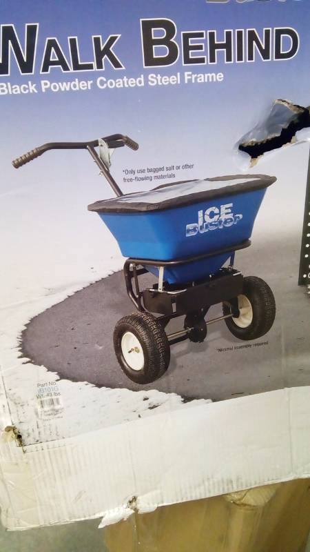 lot 6639 image: walk behind lawn spreader