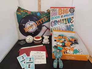 lot 338 image: Games, Magnets and Book