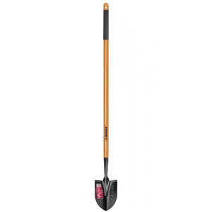 lot 69528 image: Husky 47 in. L Wood Handle Floral Carbon Steel Digging Shovel with Grip
