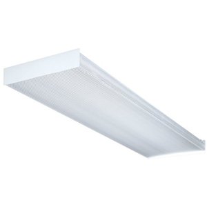lot 69531 image: Lithonia Lighting SB43212014GESB 4 Wt 4 Bulb T8 Fluorescent Wraparound Ceiling Light Fixture
