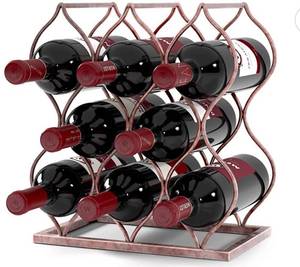 lot 69532 image: Wills Tabletop Wine rack - Imperial Trellis (8 Bottle, Rose Gold)