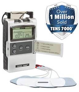 lot 69548 image: TENS 7000 Digital TENS Unit with Accessories - TENS Unit Muscle Stimulator for Back Pain Relief, General Pain Relief, Neck Pain, Sciatica Pain Relief, Nerve Pain Relief