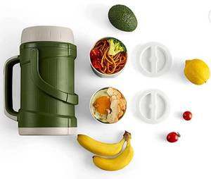 lot 69550 image: Vacuum Insulated Food Jar Keep Hot &amp Cold 22oz, 15oz