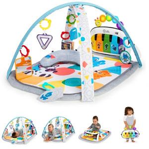 lot 69551 image: Baby Einstein 4-in-1 Kickin Tunes Music and Language Play Gym and Piano Tummy Time Activity Mat