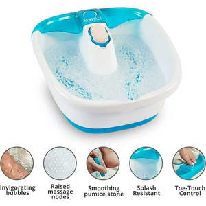 lot 69553 image: HoMedics Bubble Mate Heated Foot Spa Bubble Foot Massager