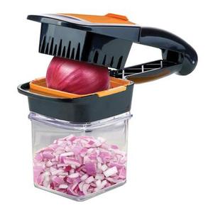 lot 69566 image: As Seen on TV - Nutrichopper with fresh keeping containers-Multi Purpose Food Chopper with Stainless Steel Blades - Black