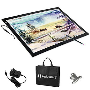 lot 69575 image: Voilamart A2 LED Tracing Board Light Box Light Pad Illumination Light Panel, Dimmable Brightness