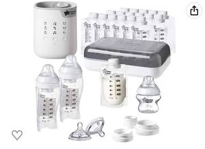 lot 69581 image: Tommee Tippee Pump & Go Complete Breast Milk Feeding Starter Set