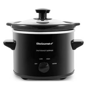 lot 69582 image: Elite Gourmet - 2Qt. Compact Slow Cooker - Black