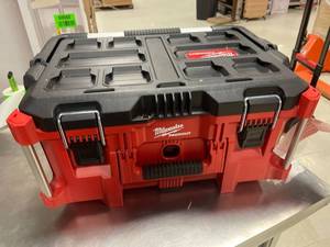 lot 69596 image: Milwaukee PACKOUT 22 in. Large Portable Tool Box Fits Modular Storage System