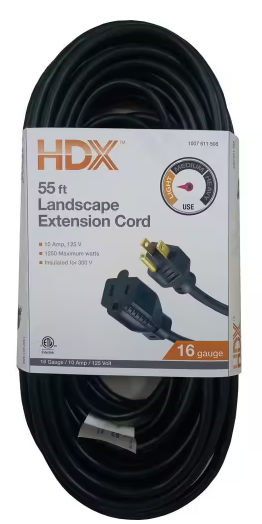 lot 9199 image: HDX 55 Ft Landscape Extension Cord 16 Gauge