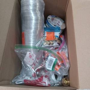 lot 2106 image: Box Of Miscellaneous Plumbing