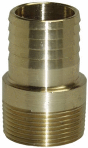 lot 2199 image: Water Source 1 12in Brass Male Adapter
