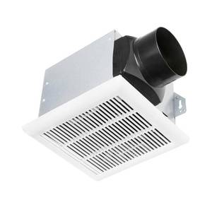 lot 2020 image: Hampton Bay 80 CFM Ceiling Mount Roomside Installation Bathroom Exhaust Fan White