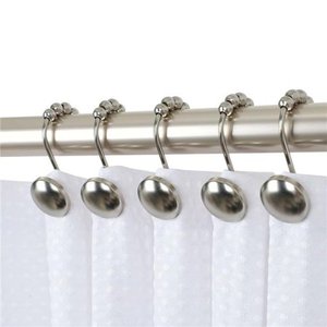 lot 2206 image: Utopia Alley Beatrice Shower Curtain Hooks For Bathroom Shower Rods Curtains - Set Of 12&nbsp