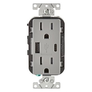lot 2050 image: USB DPLX Outlet 15A Gry