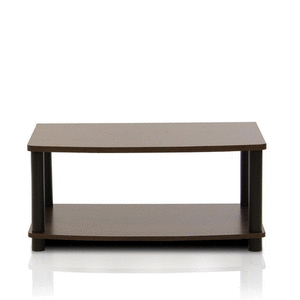 lot 2053 image: Furinno Turn-N-Tube No Tools 2-Tier Elevated Tv Stands