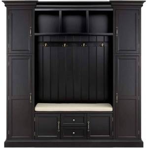 lot 2151 image: Home DecoratorS Collection Royse All In 1 Mudroom Black