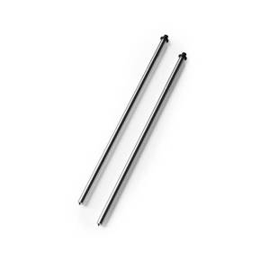 lot 2257 image: Jones Stephens&nbsp Adjustable Round Contemporary Lavatory Legs For Wall Mounted Sinks In Chrome -2-Pack Grey
