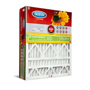 lot 2258 image: Bestair TrionAirbear 20X25X5 Series 2000 Merv 11 Furnace Filter