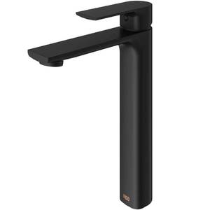 lot 2061 image: Vigo Norfolk Vessel Bathroom Faucet In Matte Black