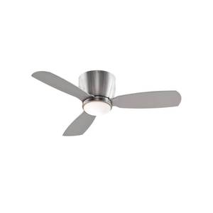 lot 2223 image: Fanimation Embrace Indoor Ceiling Fan With Blades And LED Light Kit 44 Inch - Brushed Nickel