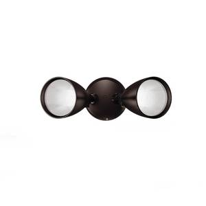 lot 2082 image: Commercial Electric Twin-Head Directional Bronze Outdoor Integrated LED Flood Light For Outdoor Security Lighting With Photocell
