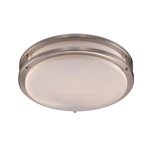 lot 2084 image: Trans Globe Lighting LED Barnes Flush Mount Drum Ceiling Fixture&nbsp