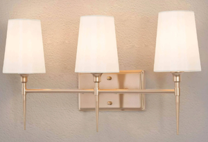 lot 2279 image: Tapered Spike 3-Light Wall Sconce